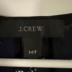 J. Crew Midnight Blue Lace Blouse